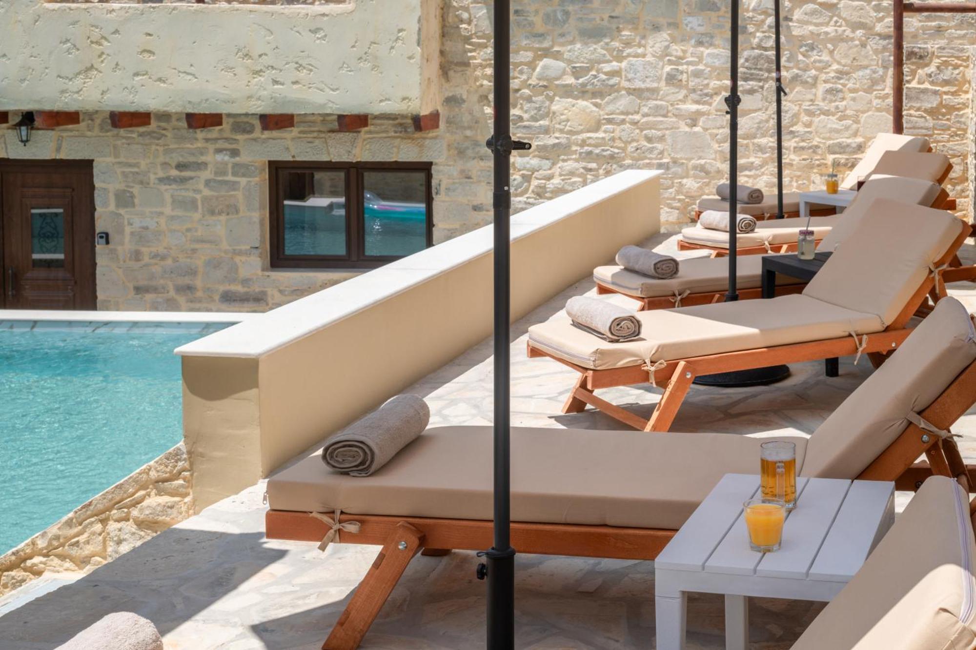 Draganigo Luxury Stone Houses 40 Min From Matala Ano Moulia Ngoại thất bức ảnh